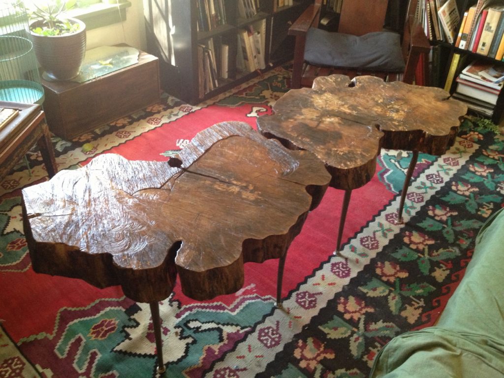 Hand Made Osage Orange Tables, Site-sourced