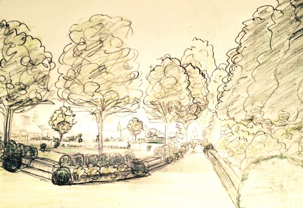 Landscape Design Sketch